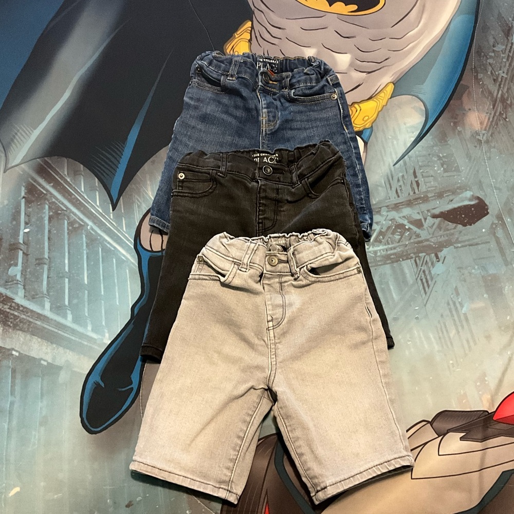 Stylish Kids Denim Shorts - Black, Gray, Blue